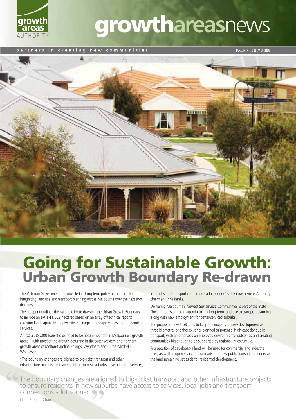 Going for Sustainable Growth: Urban Growth Boundary Re-Drawn