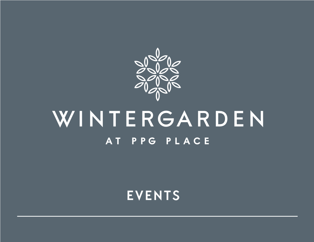 Events Reception Packages Winterwintergardenarden Eventsevents