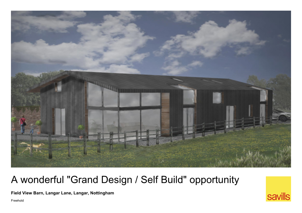 Grand Design / Self Build" Opportunity Nestlingfield View Barn, Langa in Ra Lane, Desirable Langar, Nottingham Countryside Setting