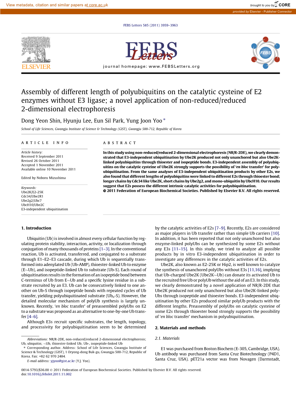 Assembly of Different Length of Polyubiquitins on the Catalytic Cysteine of E2 Enzymes Without E3 Ligase