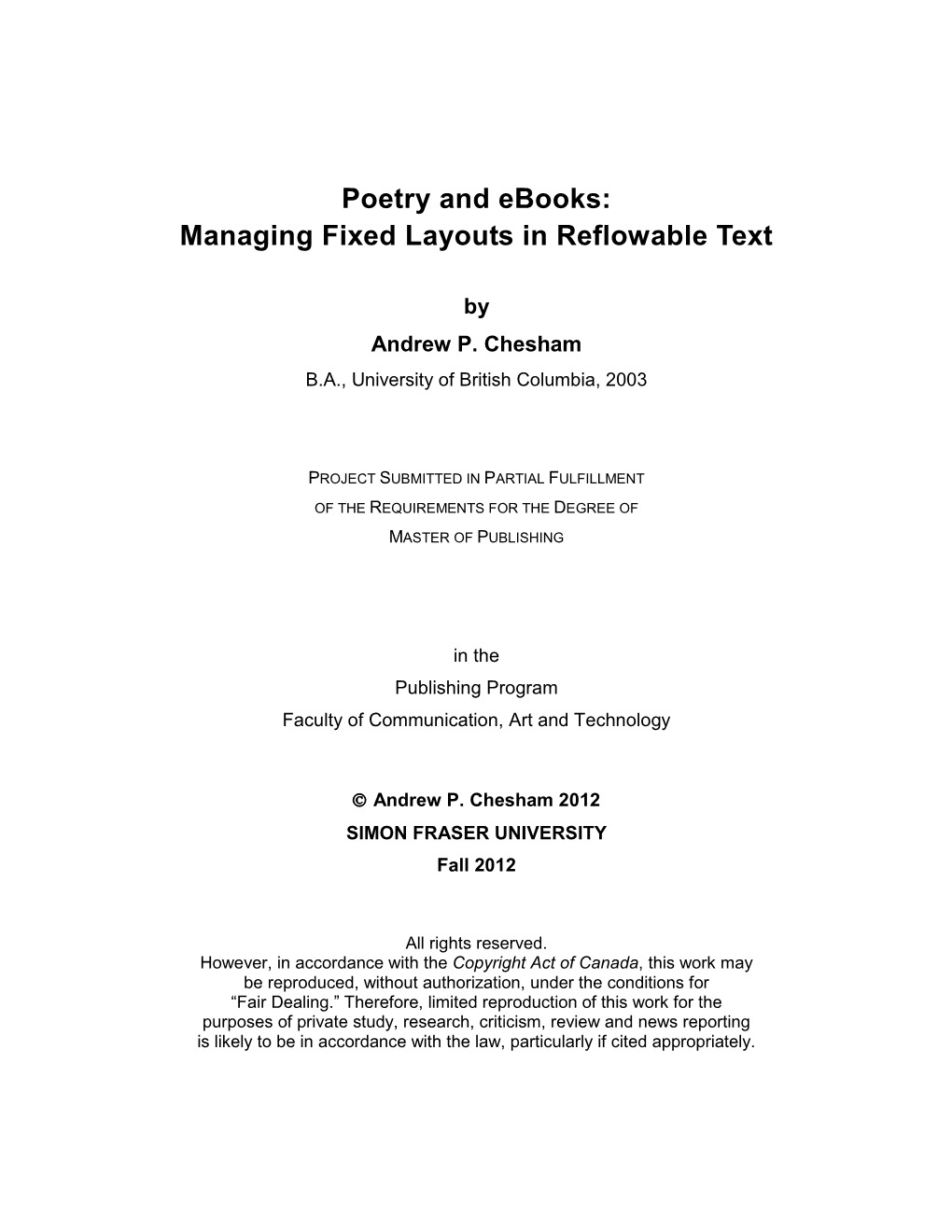 Poetry and Ebooks: Managing Fixed Layouts in Reflowable Text