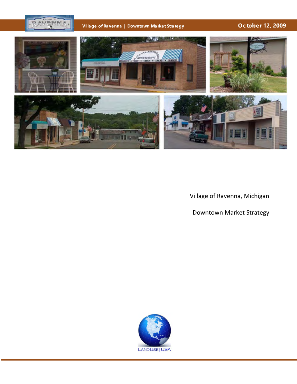 Village of Ravenna, Michigan Downtown Market Strategy