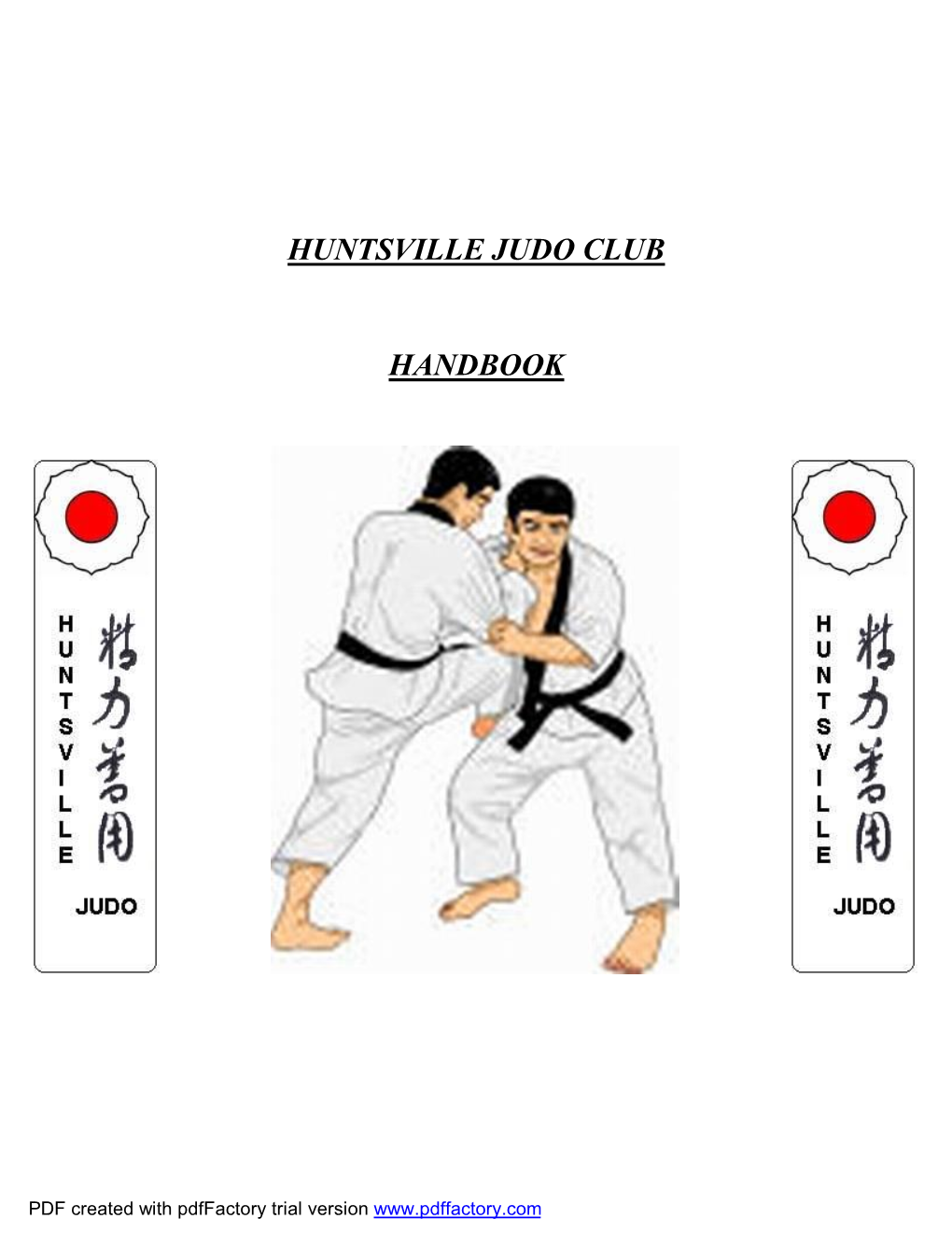 Huntsville Judo Club Handbook