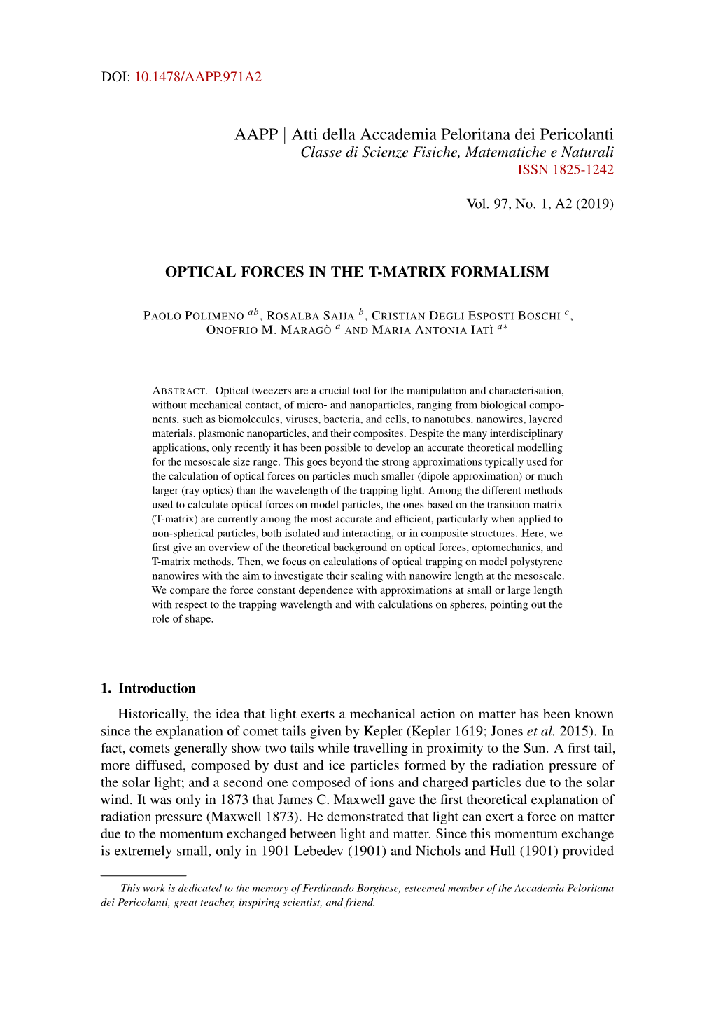 Optical Forces in the T-Matrix Formalism