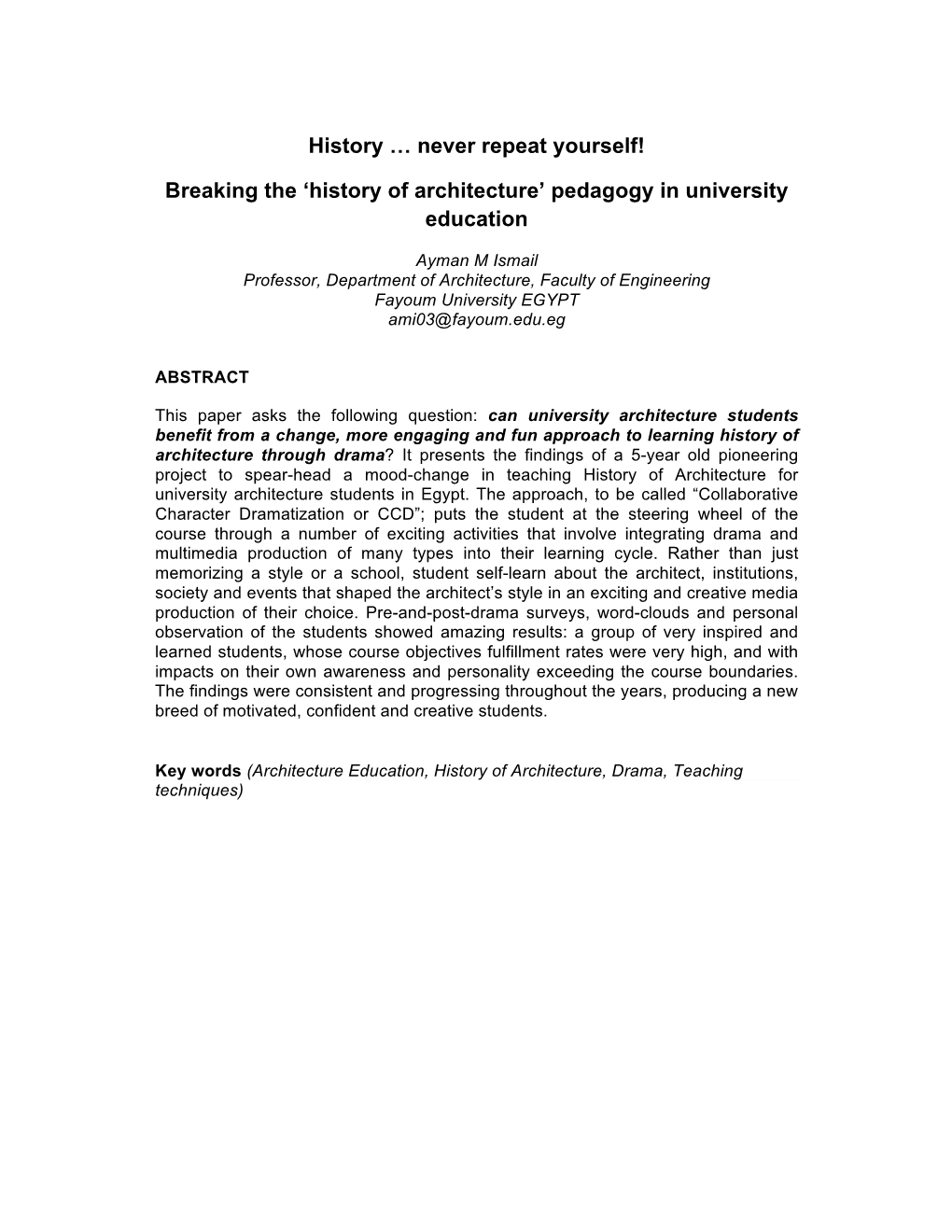 Pedagogy in University Education