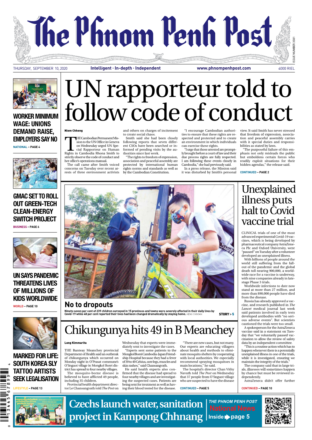 UN Rapporteur Told to Follow Code of Conduct