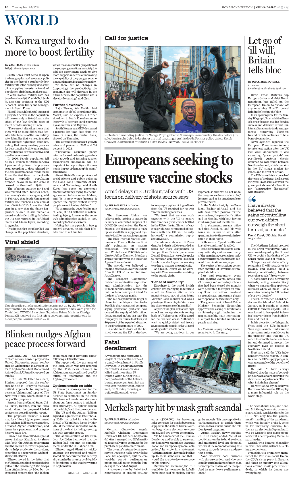 Europeans Seeking to Ensure Vaccine Stocks