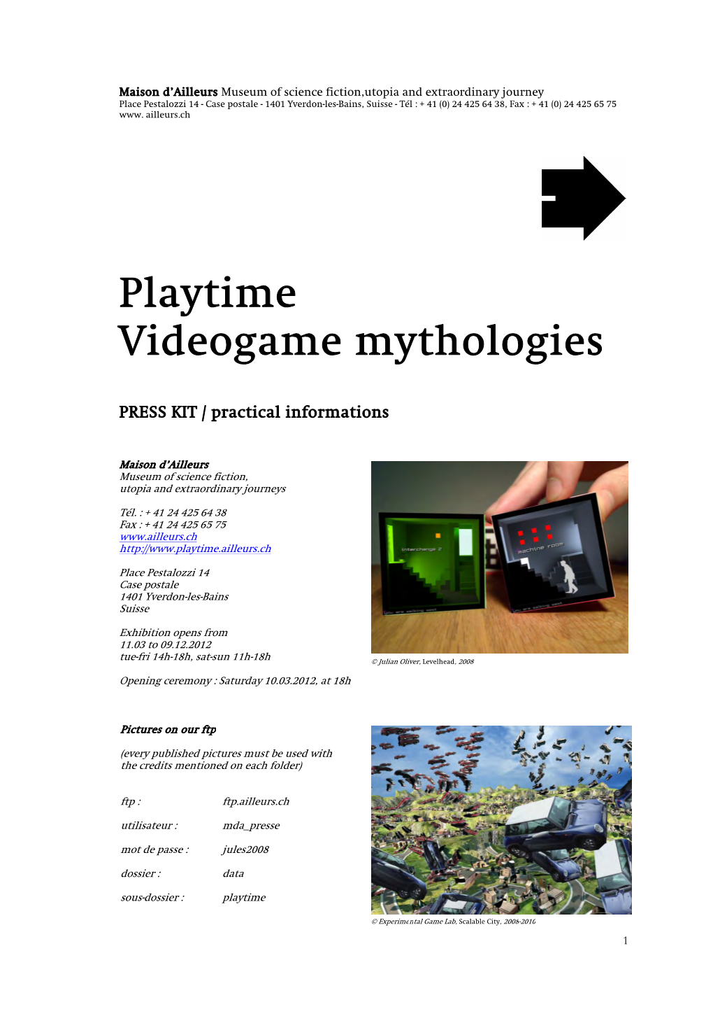 Playtime Videogame Mythologies