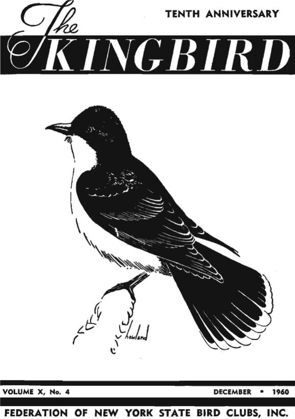 December 1960 Federation of New York State Bird Clubs, Inc
