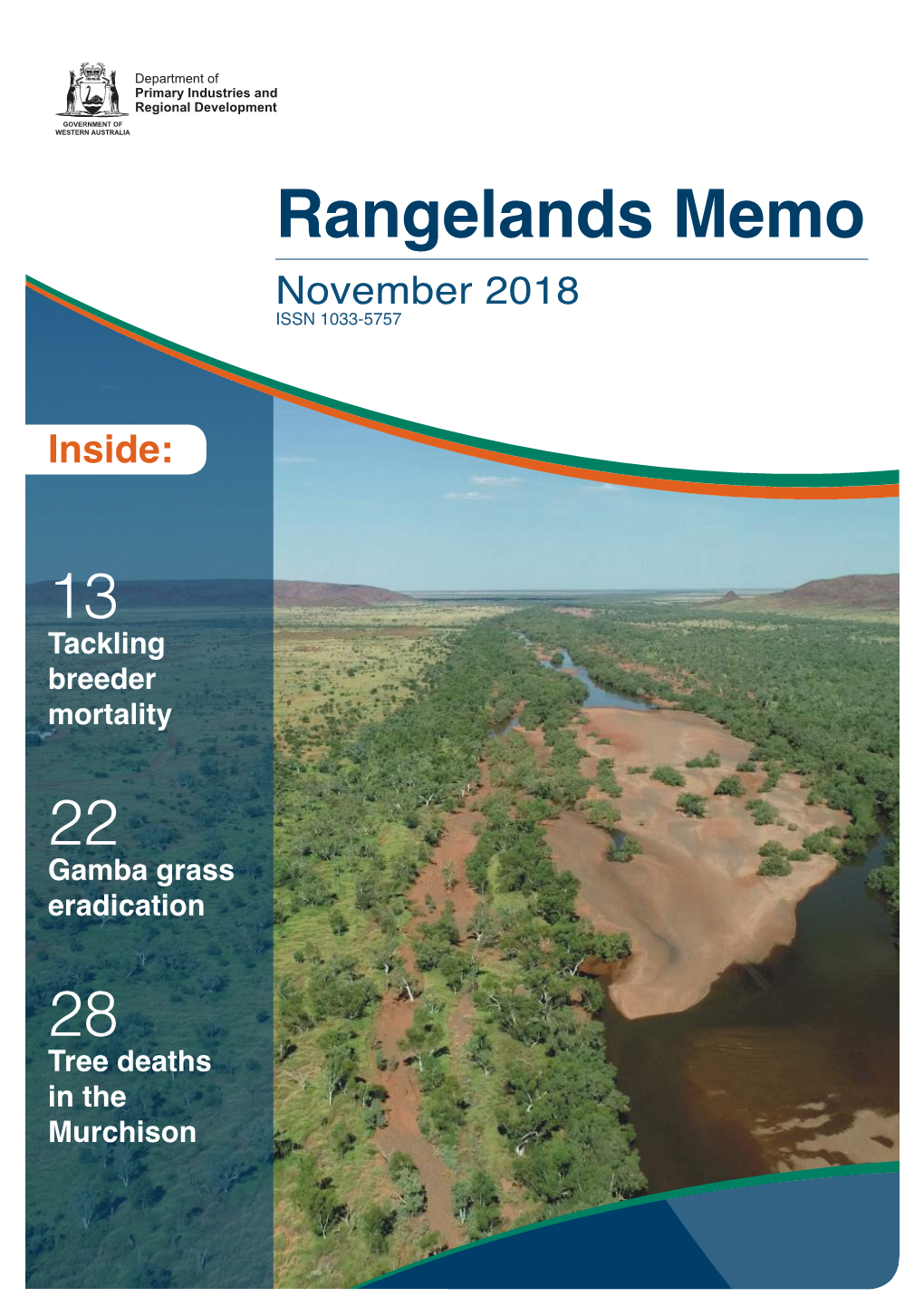 Rangelands Memo November 2018 ISSN 1033-5757