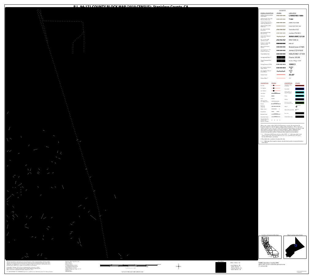 P.L. 94-171 COUNTY BLOCK MAP (2010 CENSUS): Stanislaus County, CA 120.848618W