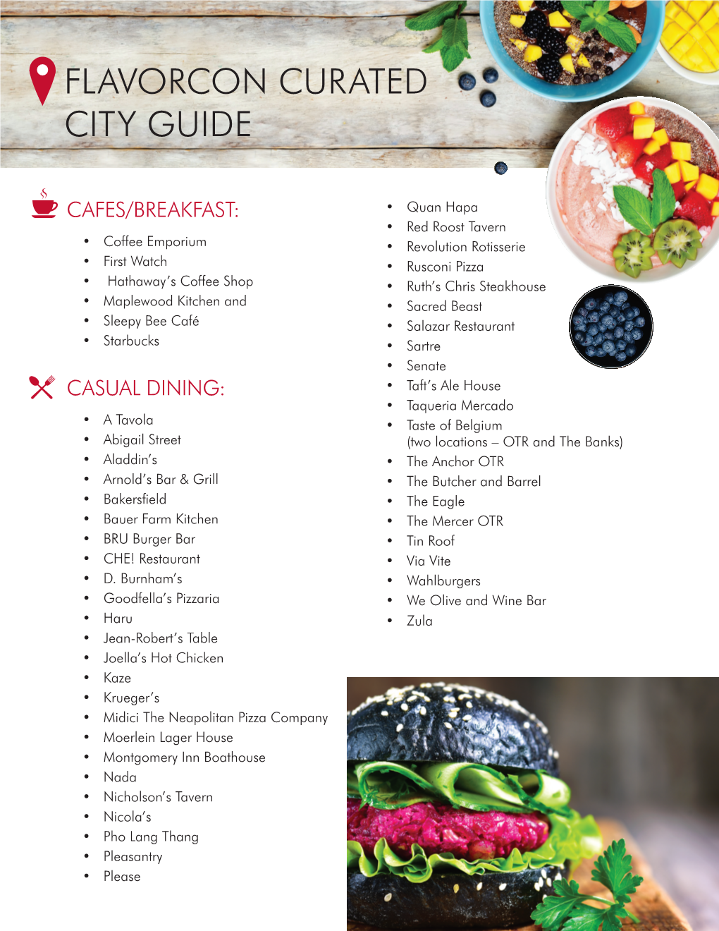 Flavorcon Curated City Guide