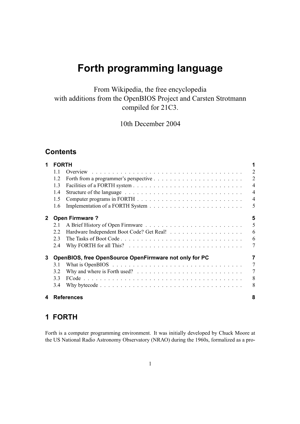 Forth Programming Language