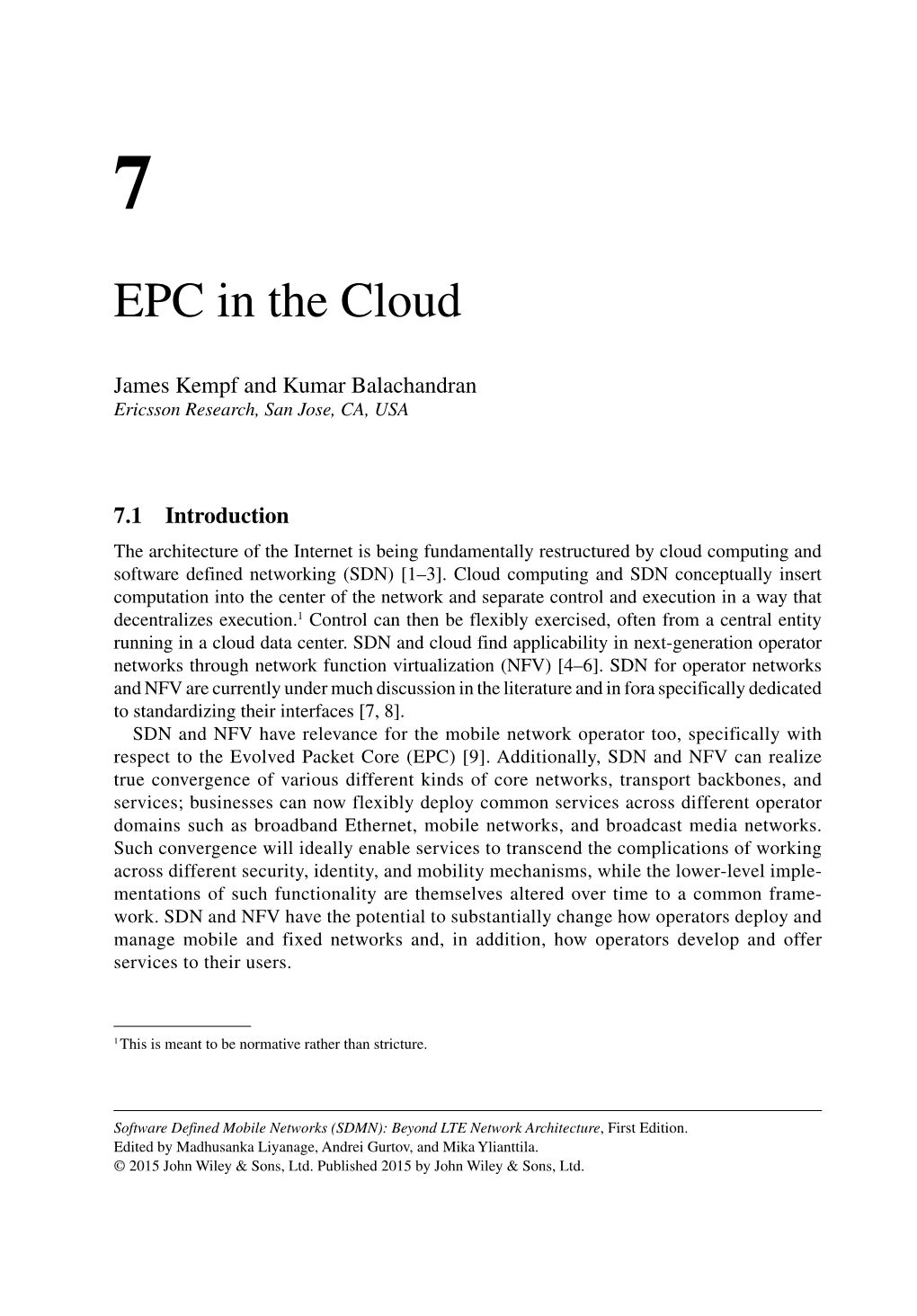 EPC in the Cloud