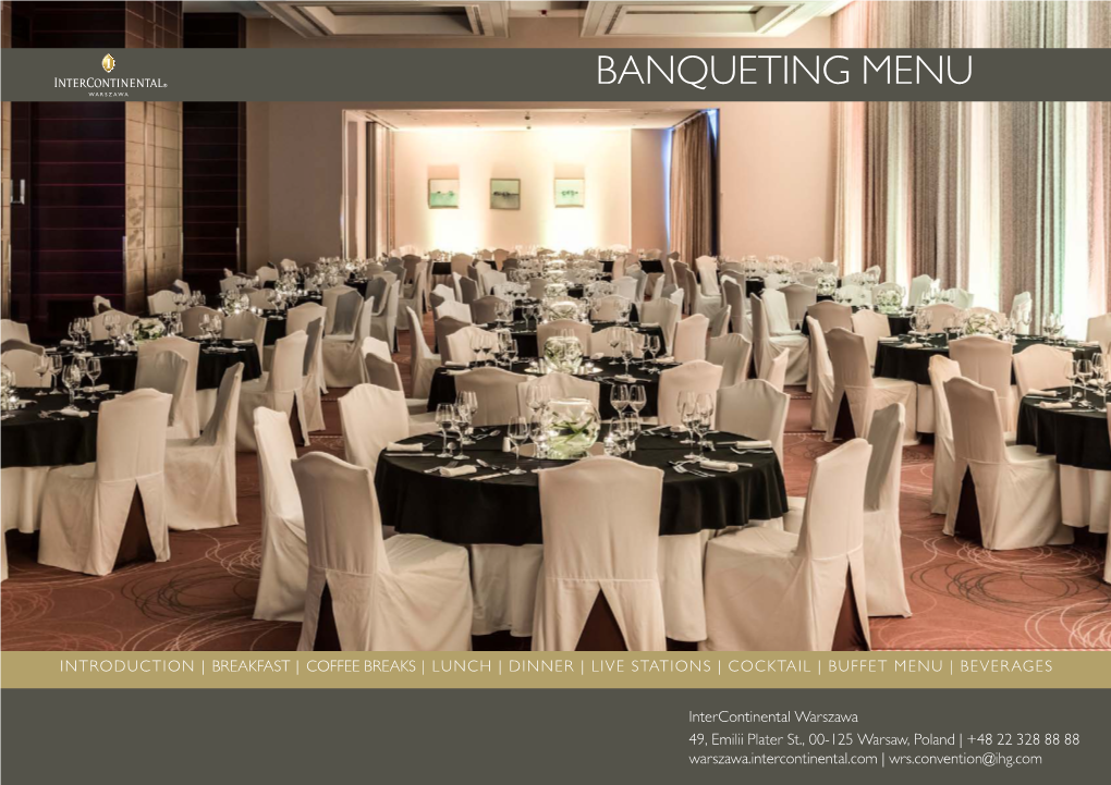 Banqueting Menu