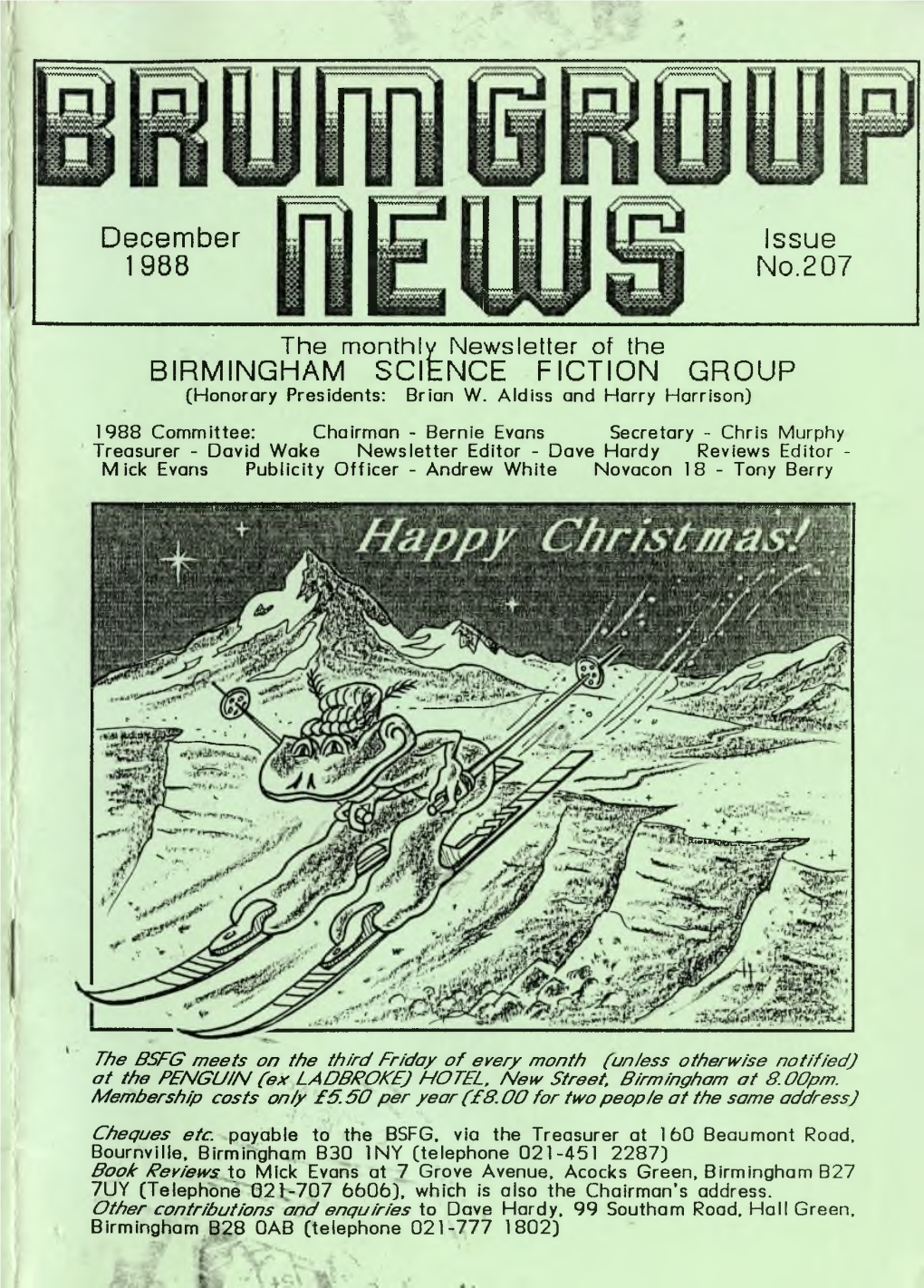 Birmingham Science Fiction Group Newsletter