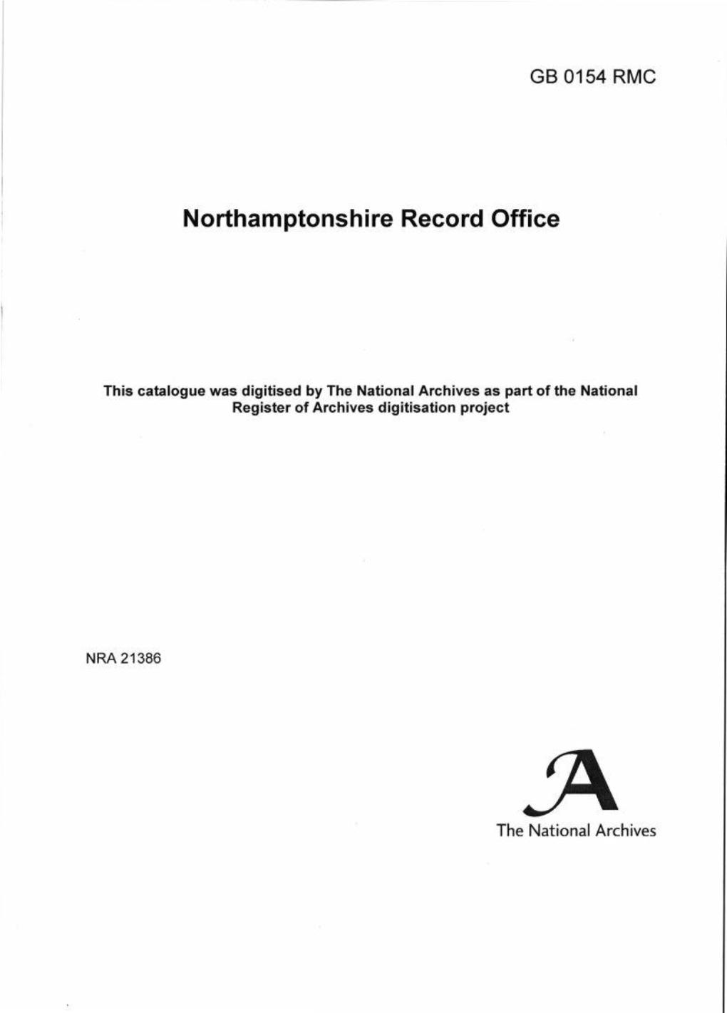 Northamptonshire Record Office