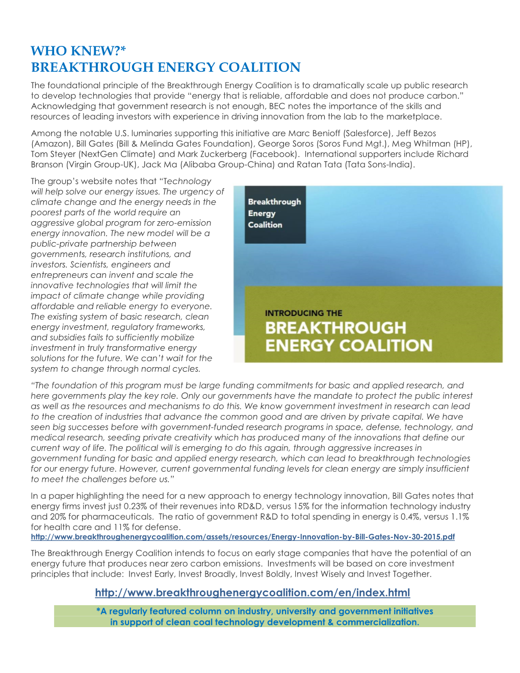 Breakthrough Energy Coalition