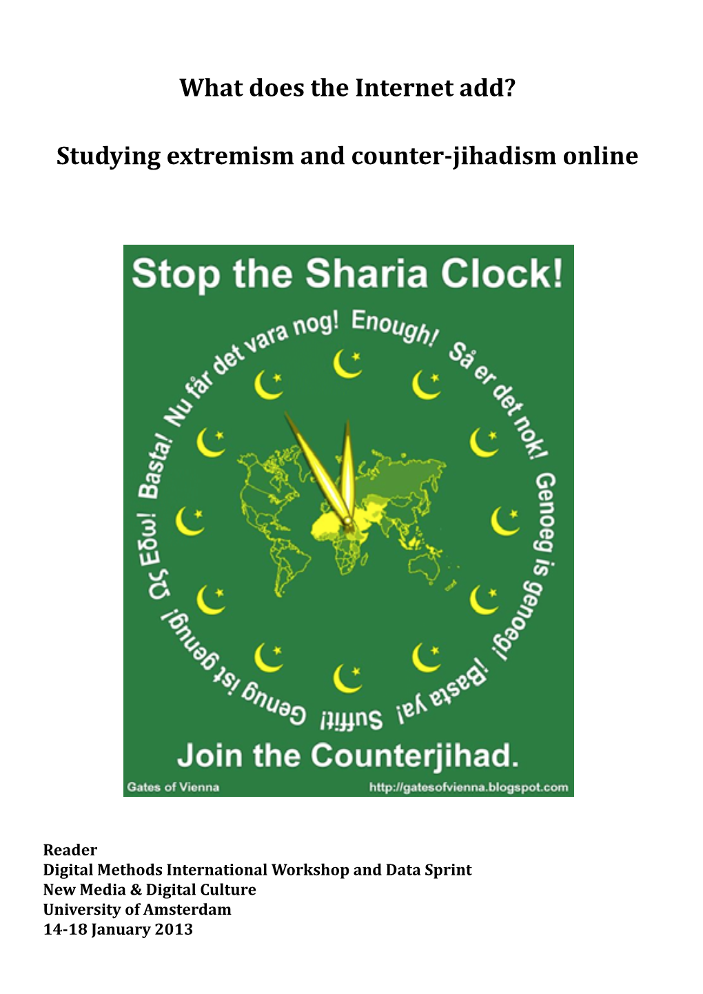 Studying Extremism and Counter-Jihadism Online