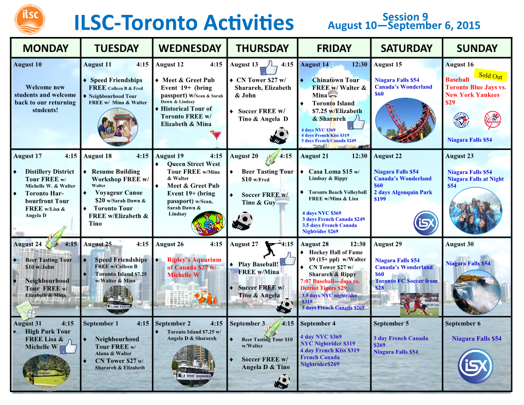 ILSC-Toronto Activities