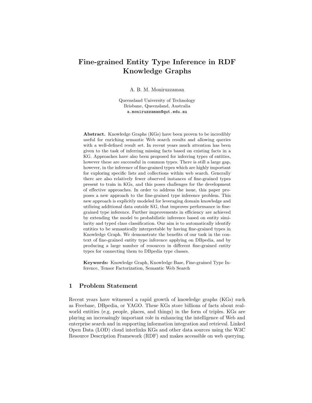 Fine-Grained Entity Type Inference in RDF Knowledge Graphs