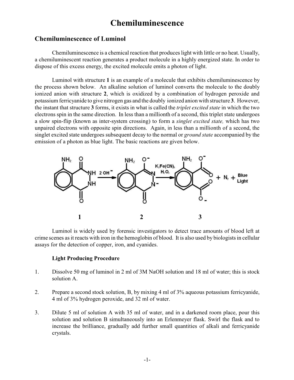 Chemiluminescence