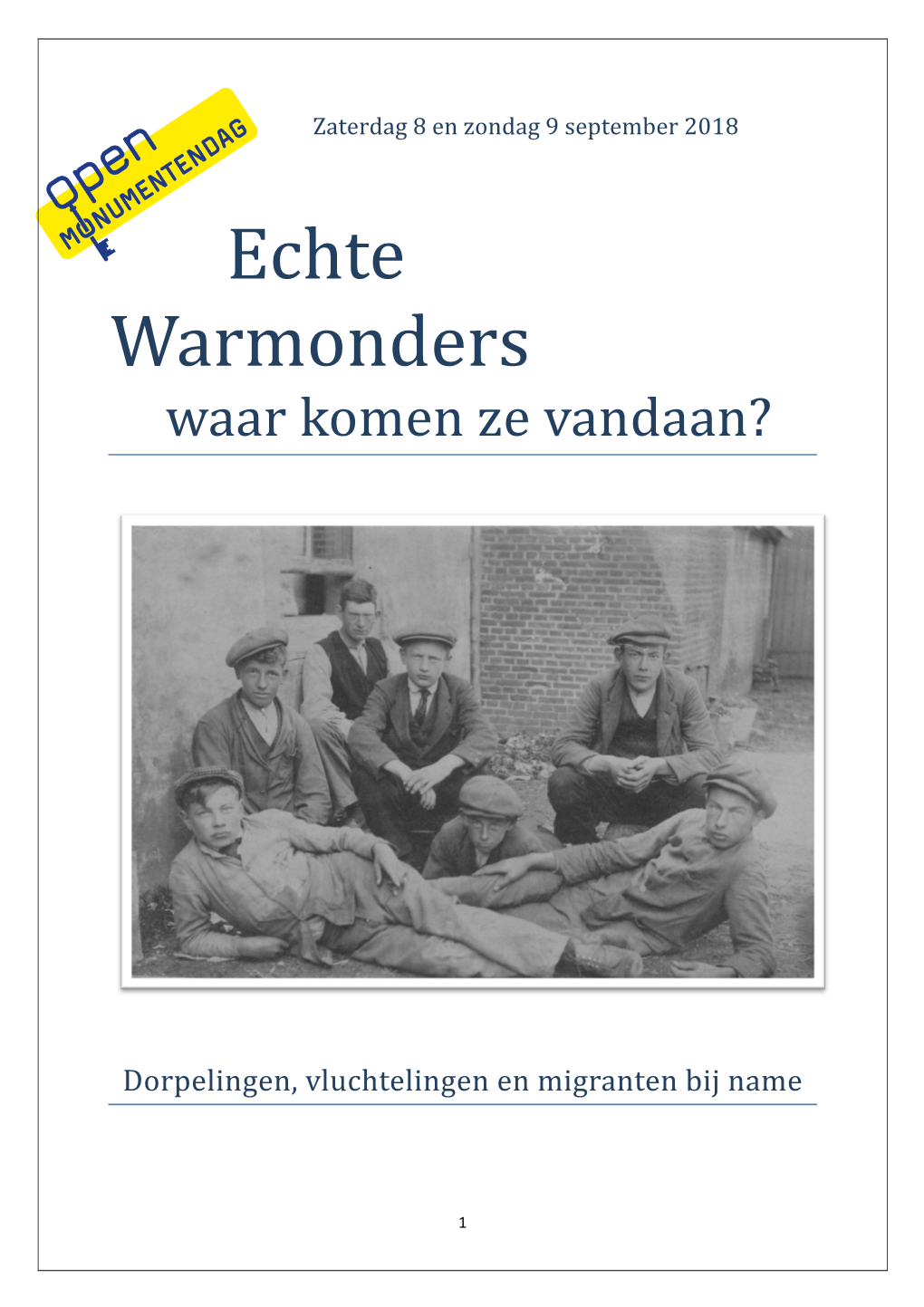 Echte Warmonders Waar Komen Ze Vandaan?