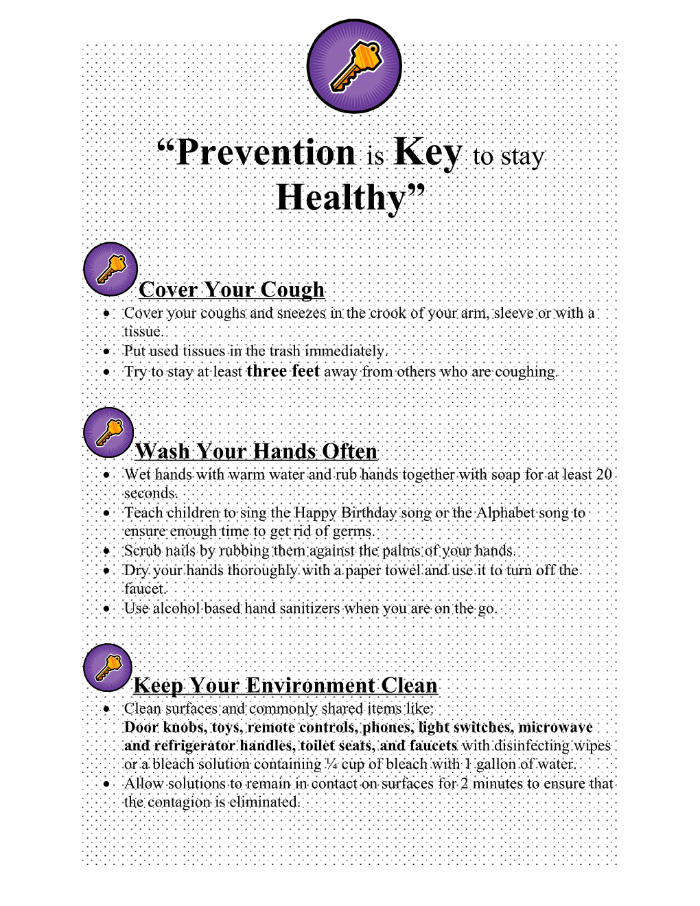 Prevention Is Key to Stay Healthy