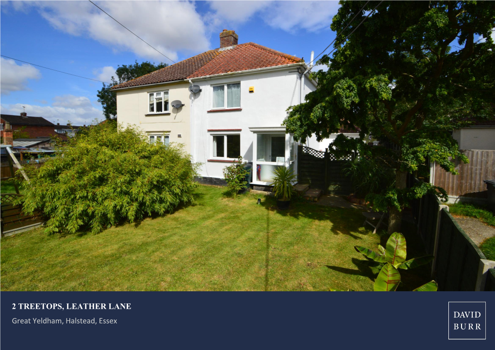 2 TREETOPS, LEATHER LANE Great Yeldham, Halstead, Essex