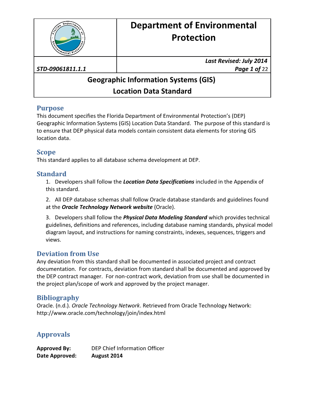 GIS Location Data Standard