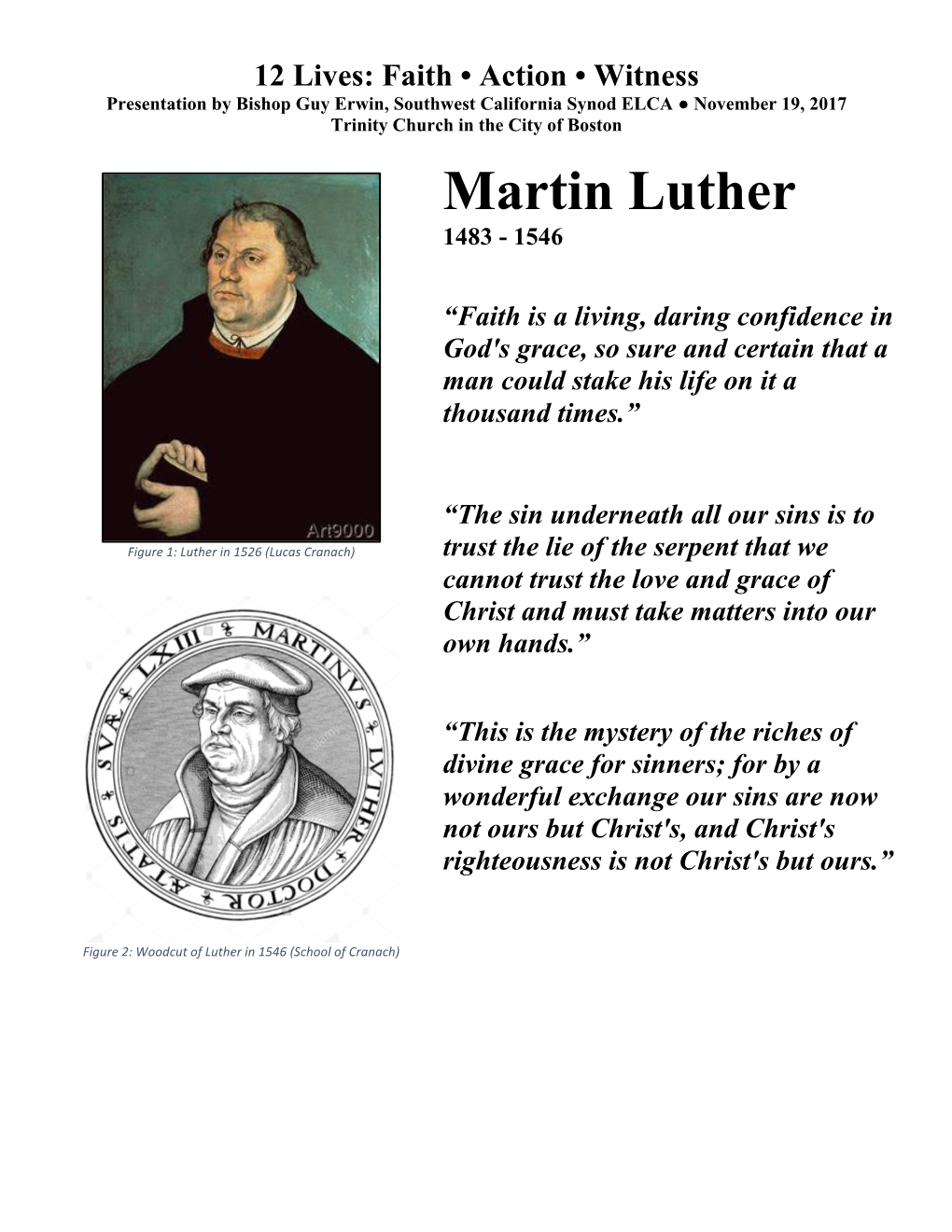 Martin Luther 1483 - 1546