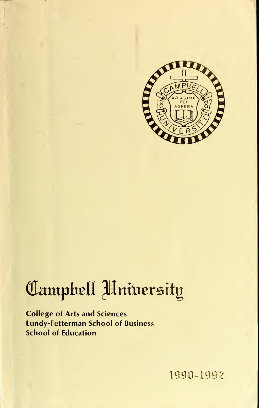 Campell University Course Catolog