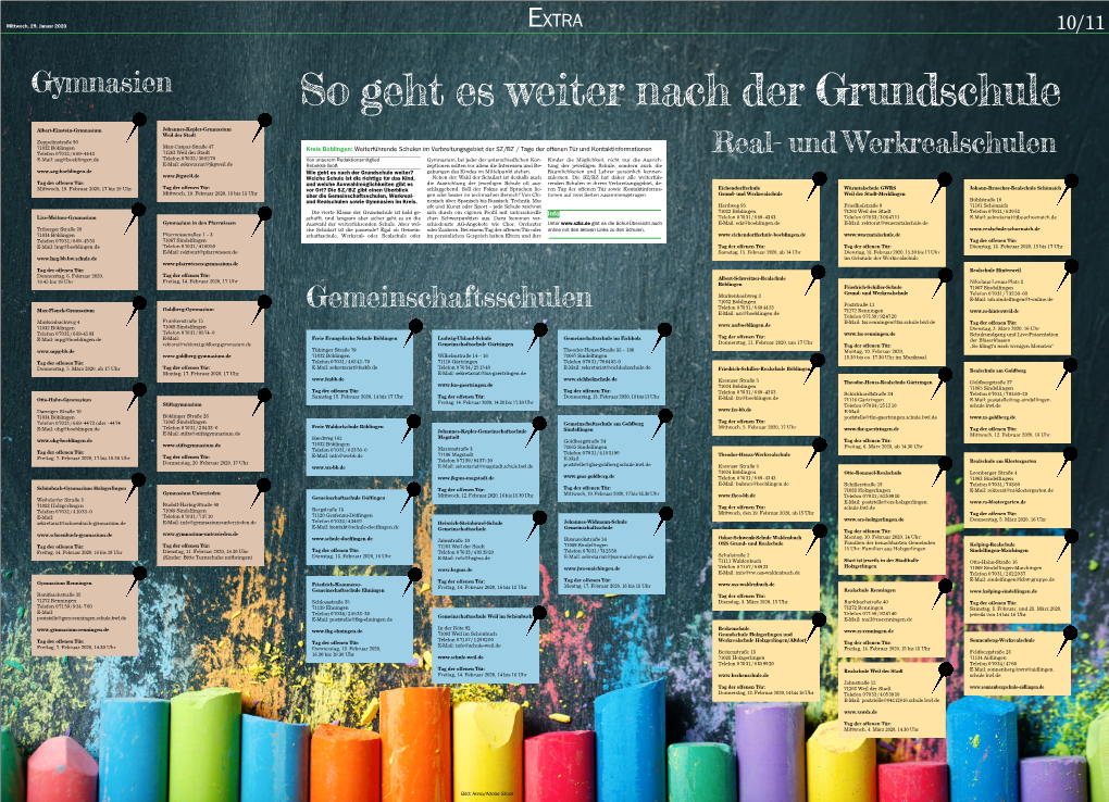 Real- Und Werkrealschulen Gymnasien Gemeinschaftsschulen