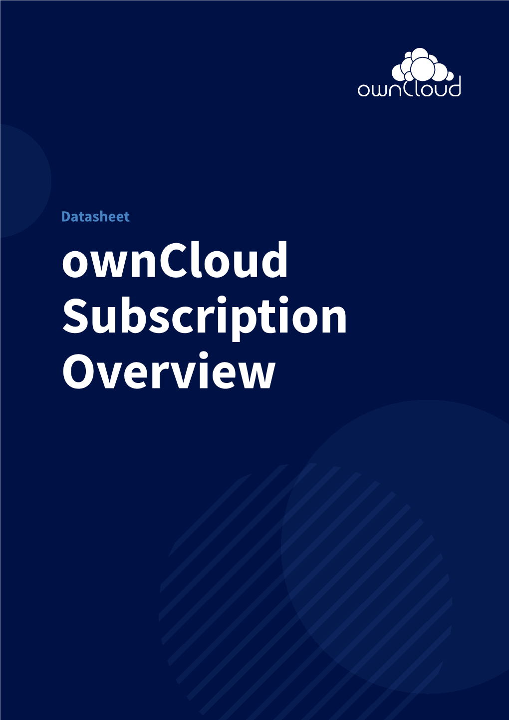 Owncloud Subscription Overview Owncloud Secure Enterprise File Sharing