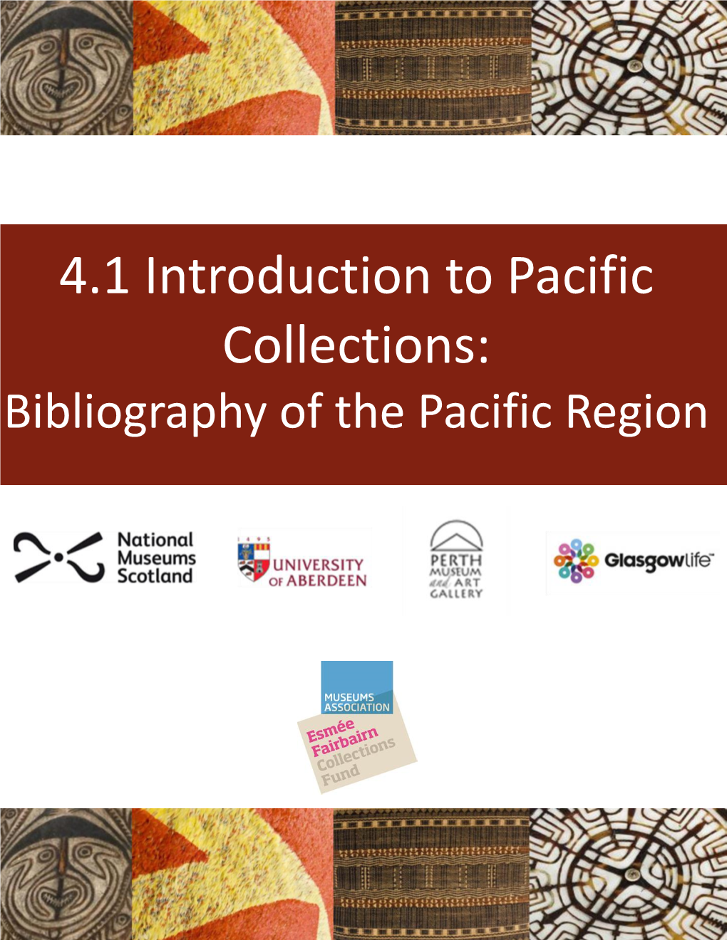 4.1 Bibliography of the Pacific Region