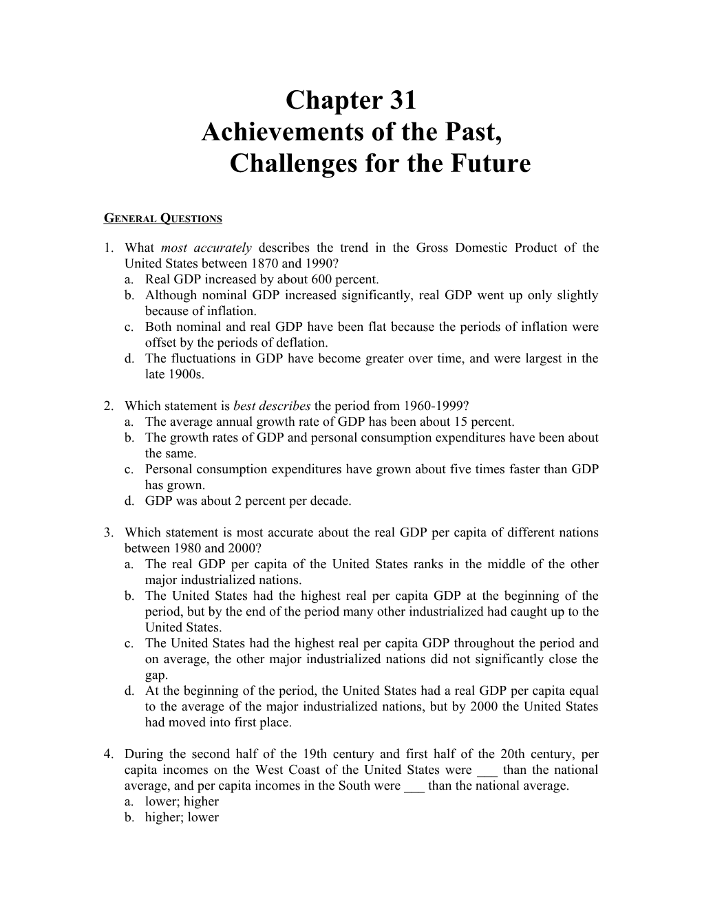 Achievements of the Past,Challenges for the Future