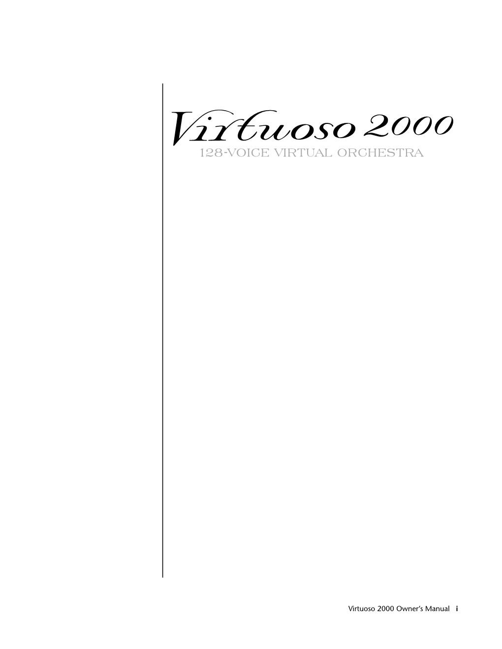 Virtuoso 2000 Ops Manual.Book