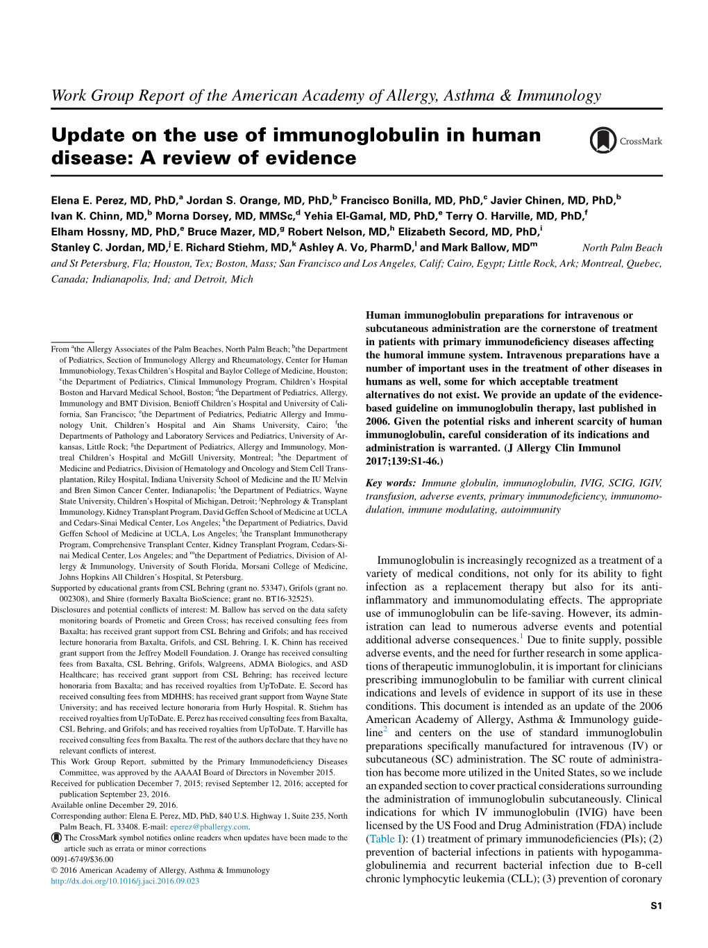 Update on the Use of Immunoglobulin in Human Disease: A&Nbsp