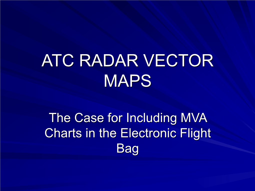 Atc Radar Vector Maps