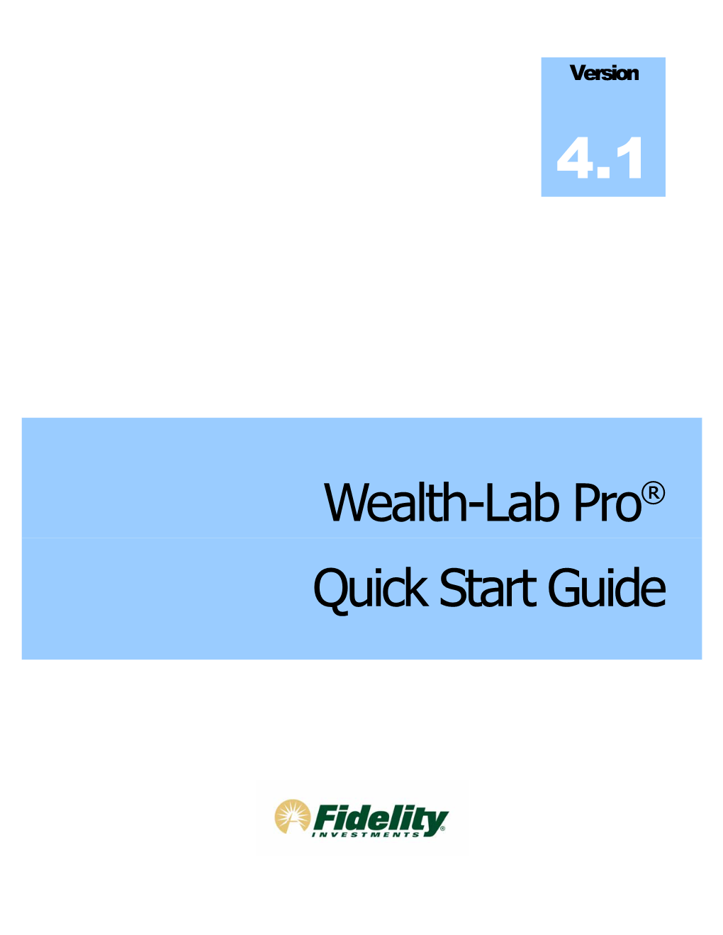 Wealth-Lab Pro® Quick Start Guide