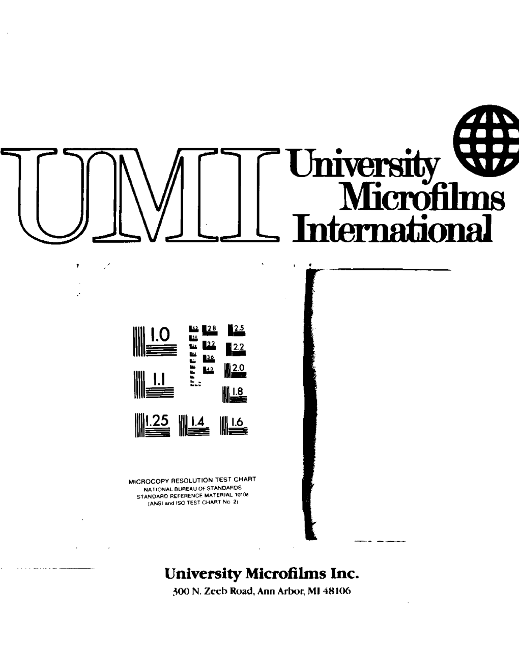 University Microfilms Inc 300 N