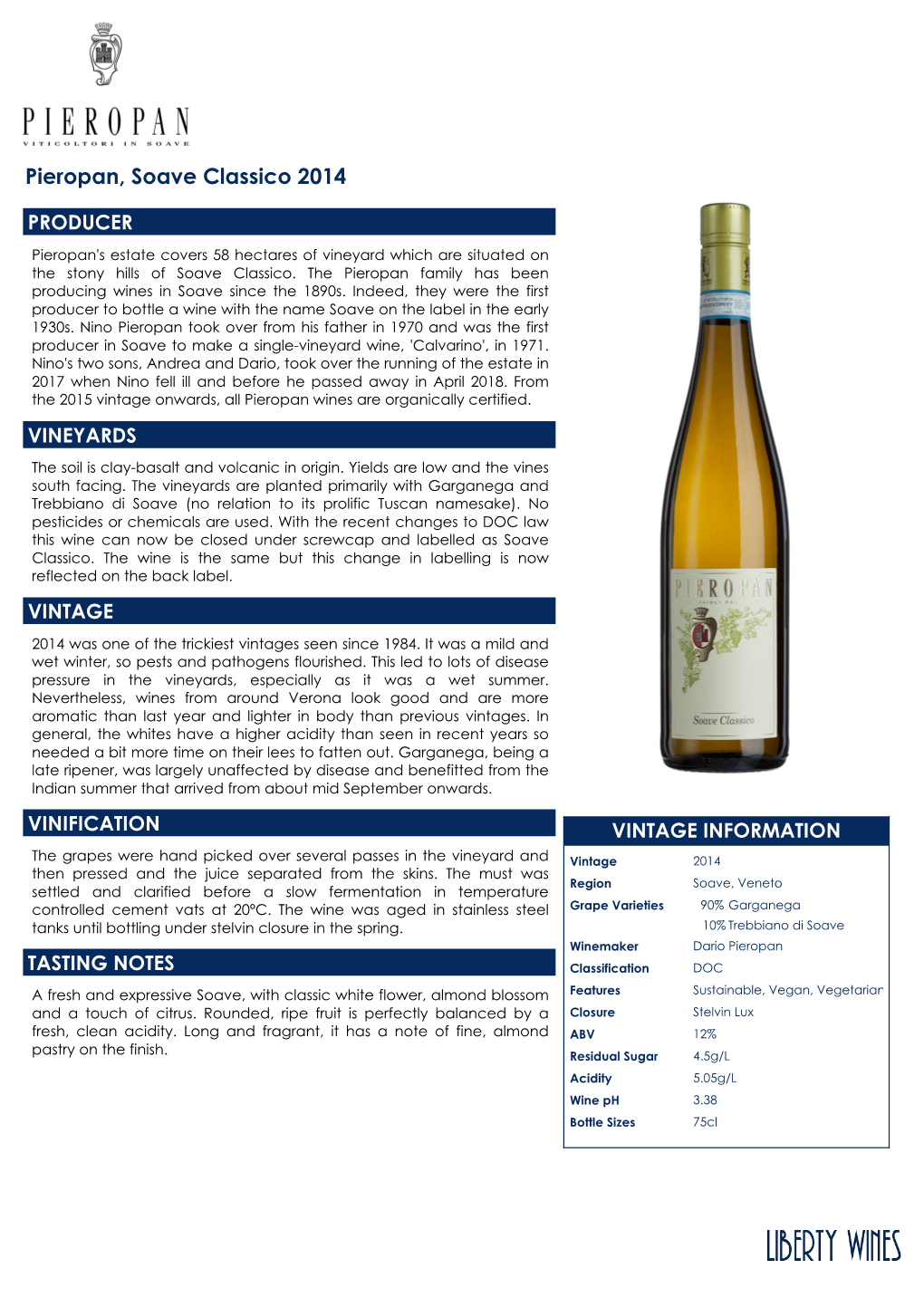 Pieropan, Soave Classico 2014