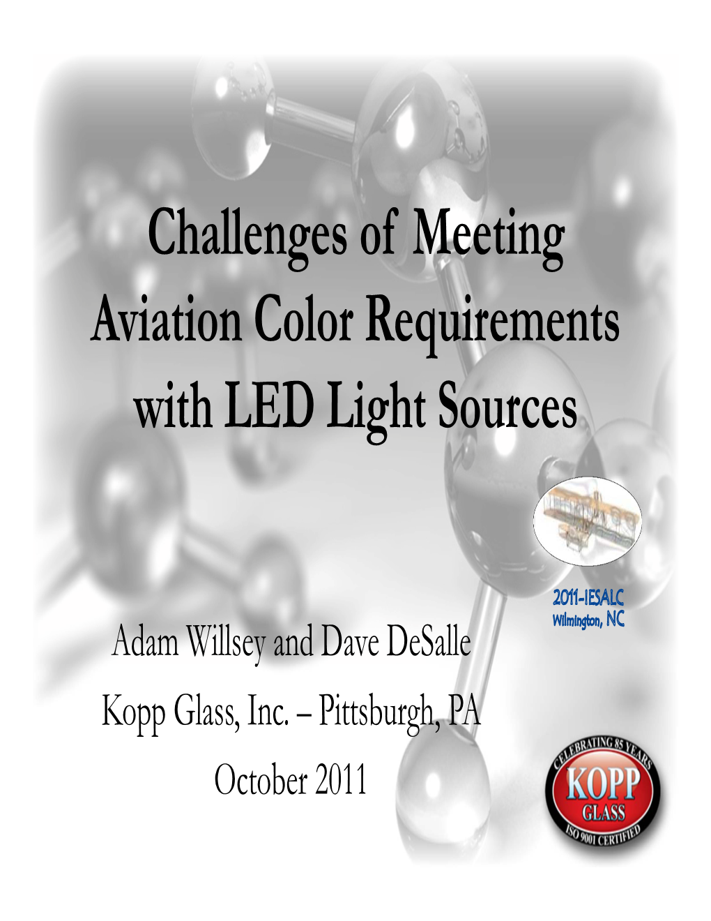 Challenges of Meeting Aviation Color Requirements with LED Light Sources