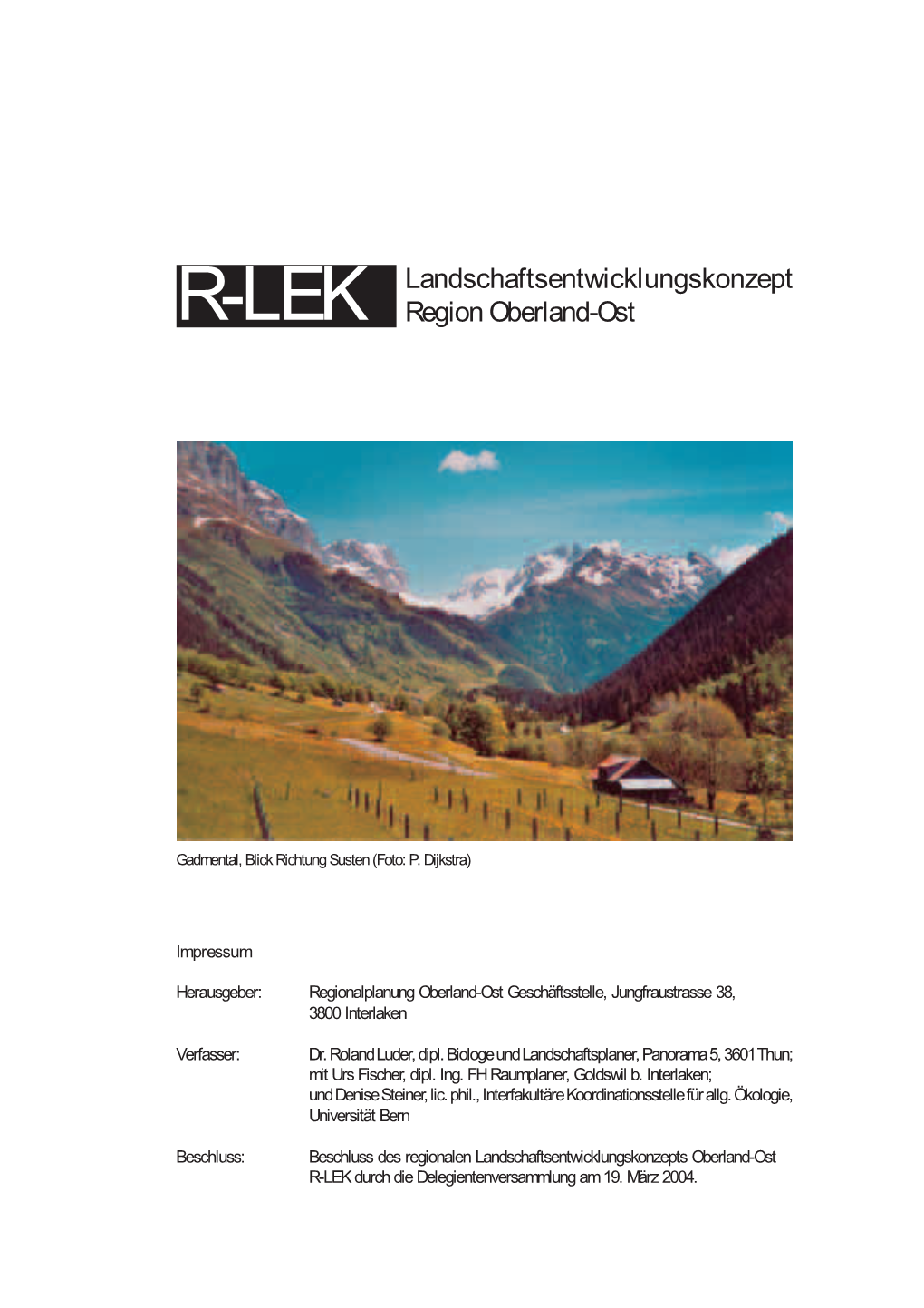R-LEK Landschaftsentwicklungskonzept