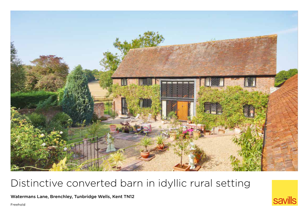 Distinctive Converted Barn in Idyllic Rural Setting