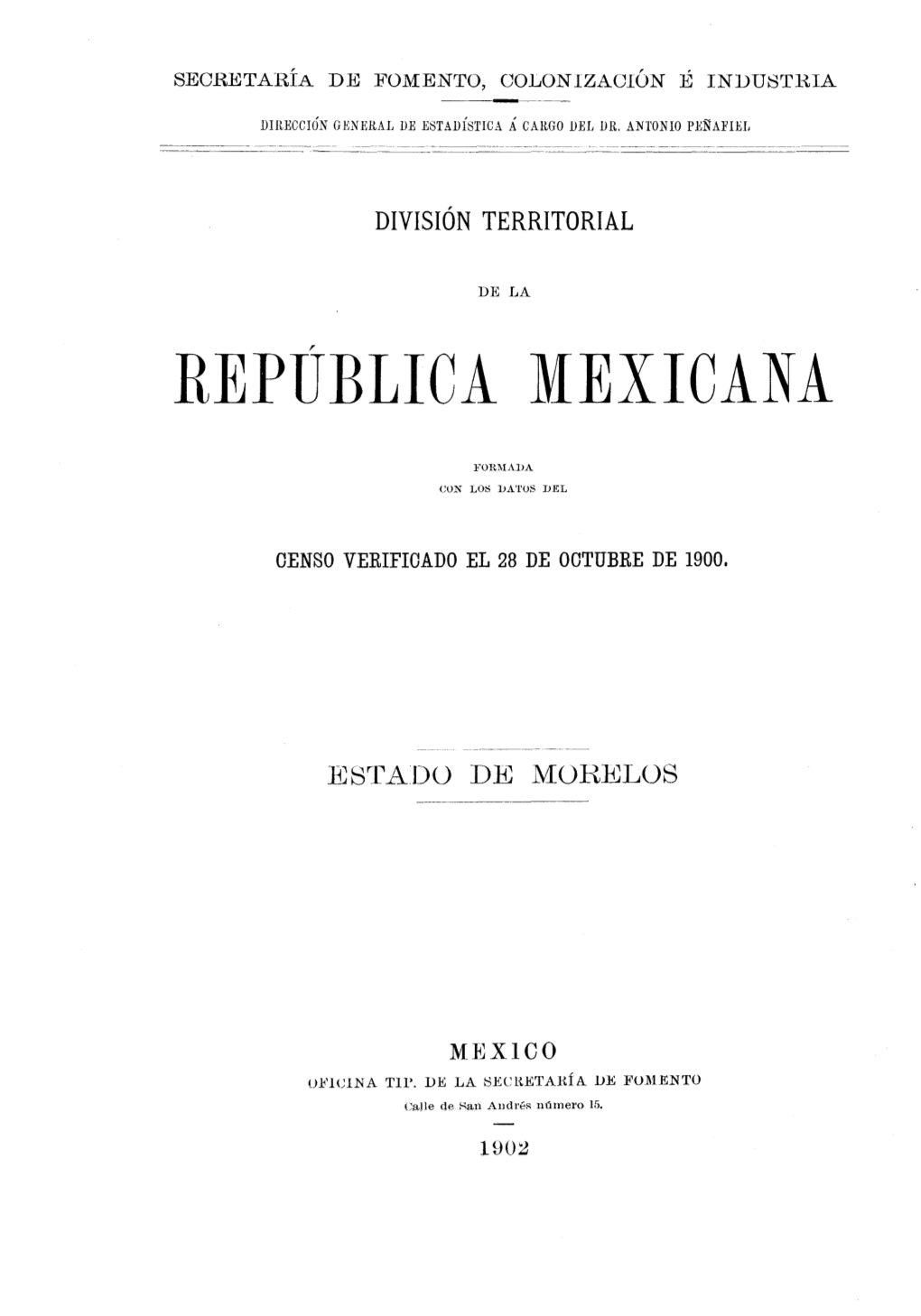 División Territorial De La República Mexicana Estado De Morelos