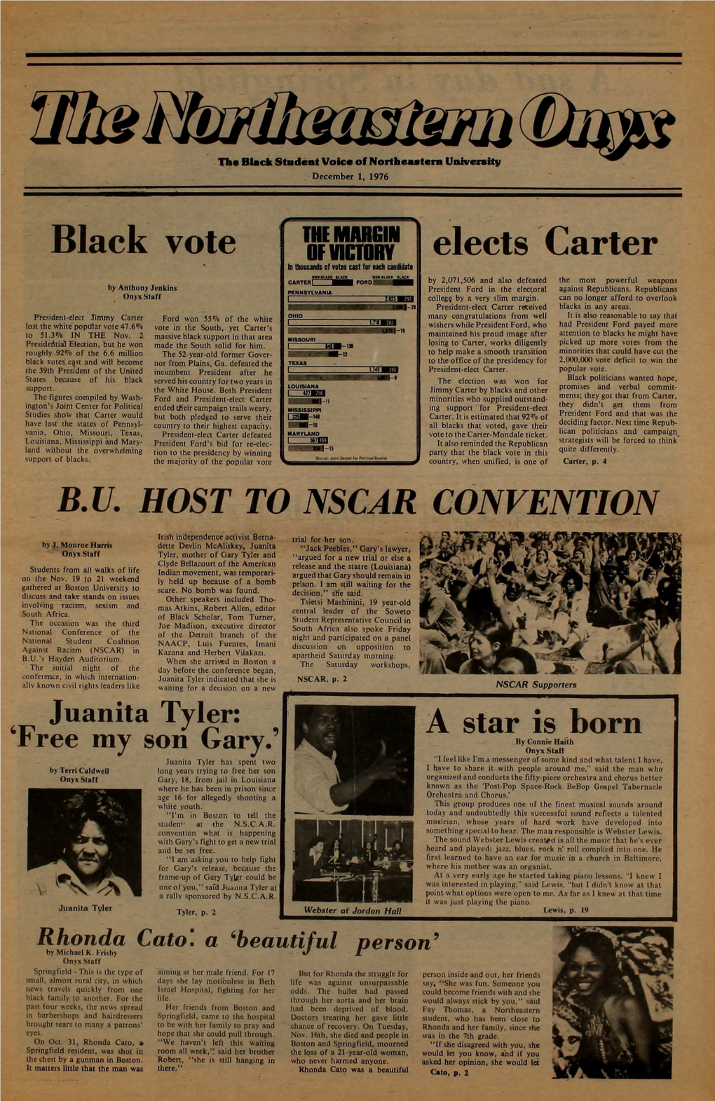 The Northeastern Onyx, December 1, 1976