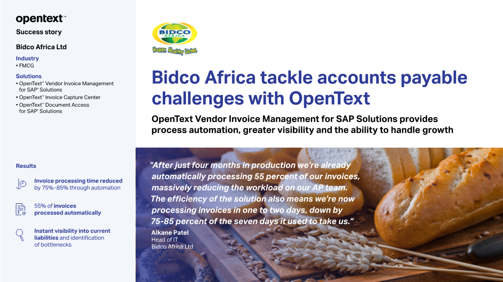 Bidco Africa Ltd.-Success Story 2
