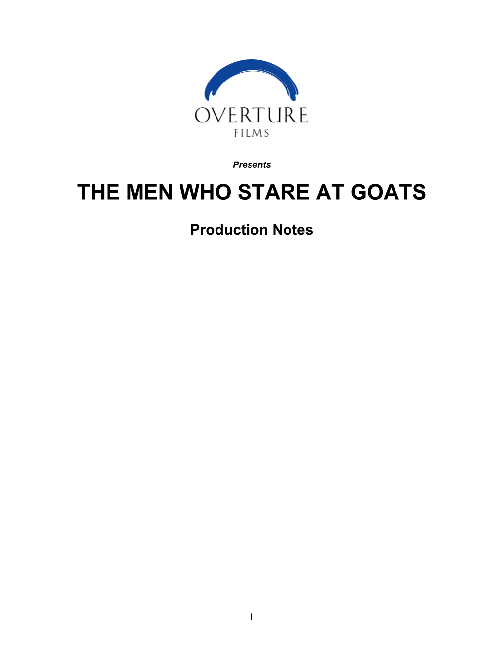 The Men Who Stare at Goats