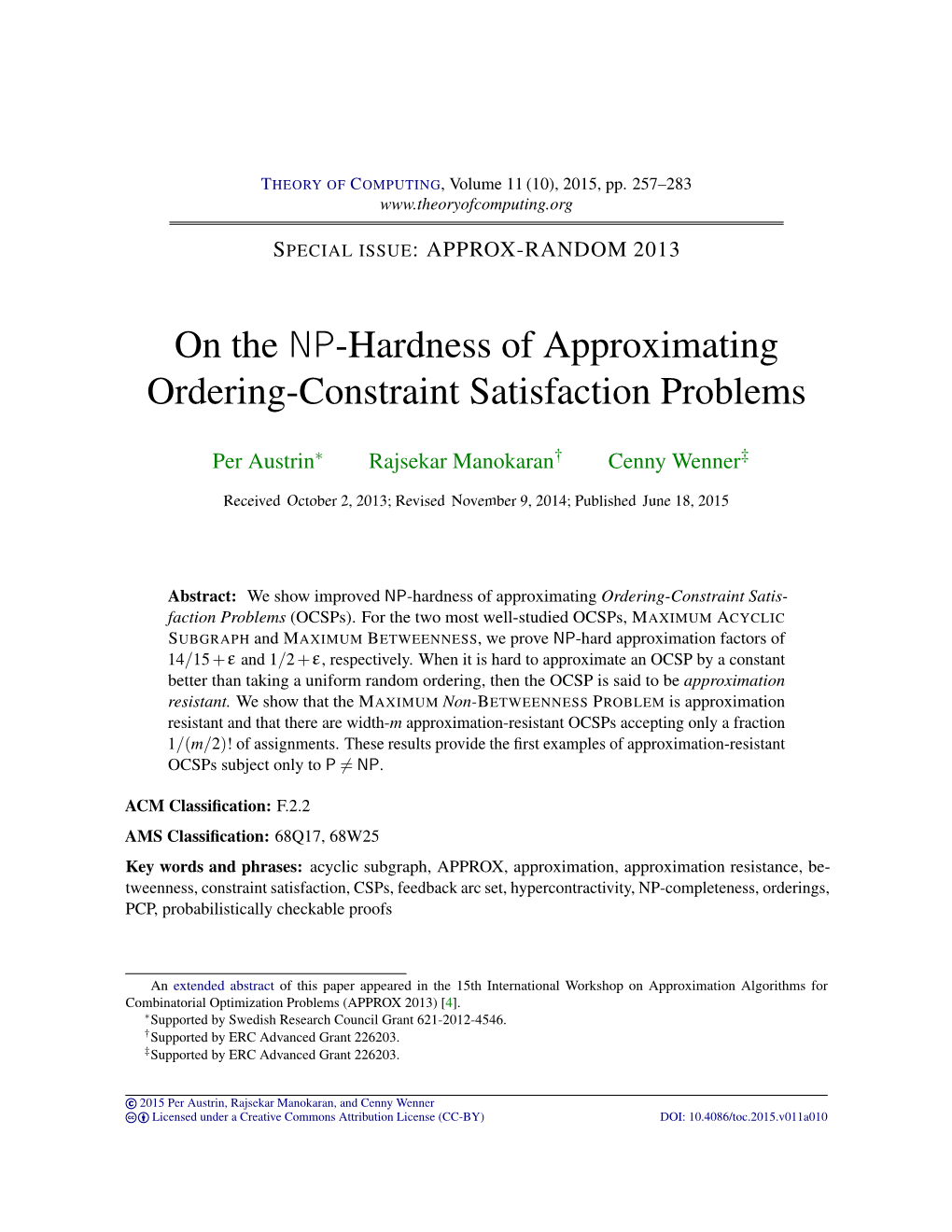 On the NP-Hardness of Approximating Ordering-Constraint Satisfaction Problems